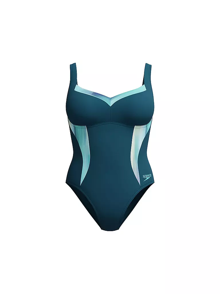 SPEEDO | Costume da bagno da donna modellante stampato | Petrolio