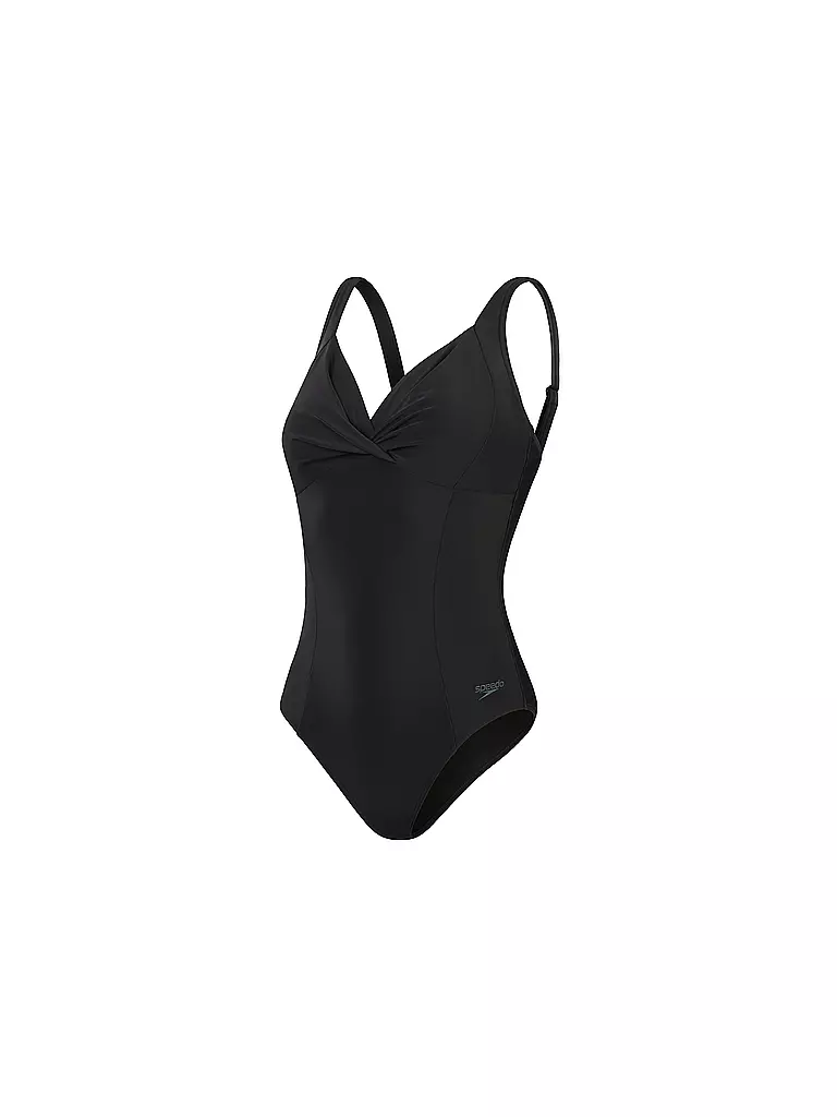 SPEEDO | Costume da bagno modellante da donna con nodo incrociato | Nero