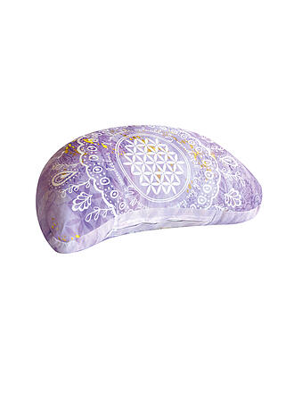 SPIRIT OF OM | Cuscino da meditazione a mezzaluna lilla