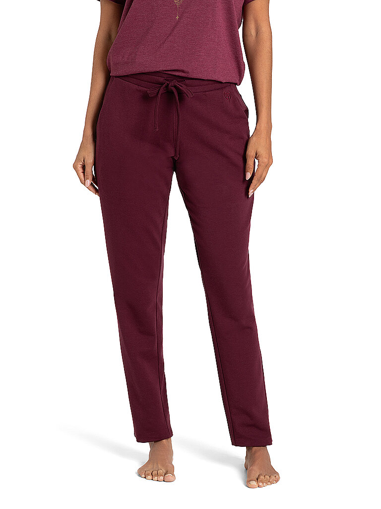 Pantaloni da yoga Joy da donna rosso scuro XS