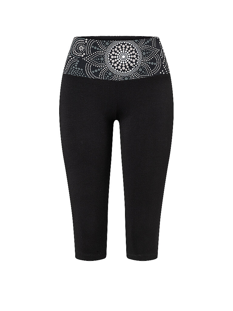Yogatight da donna Capri Madhya 3/4 nero XL