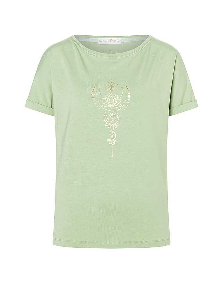 Yogashirt da donna Eka Padma verde chiaro XS