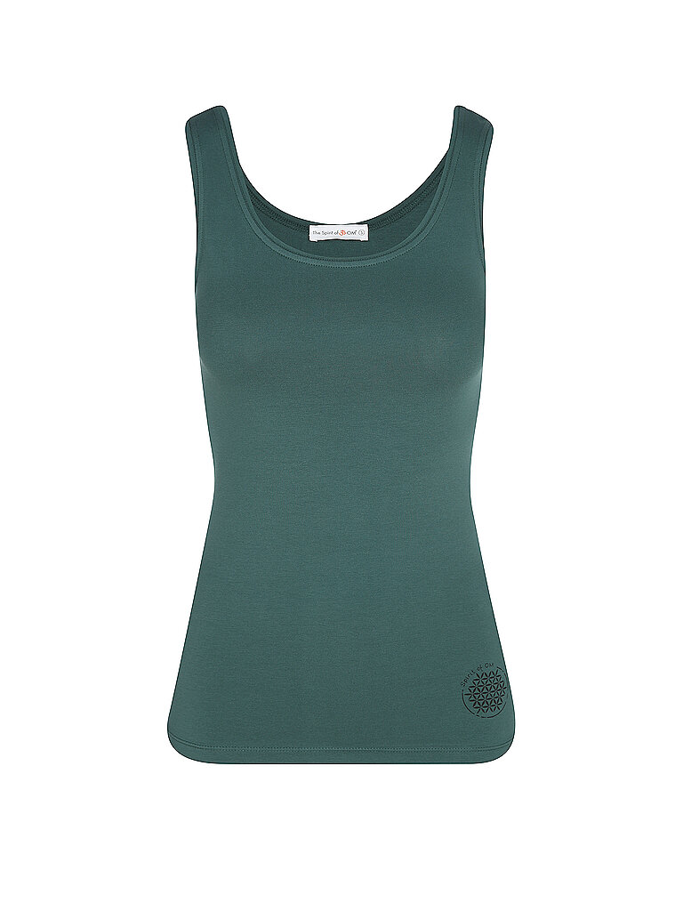 Canotta da yoga Satti da donna verde scuro S
