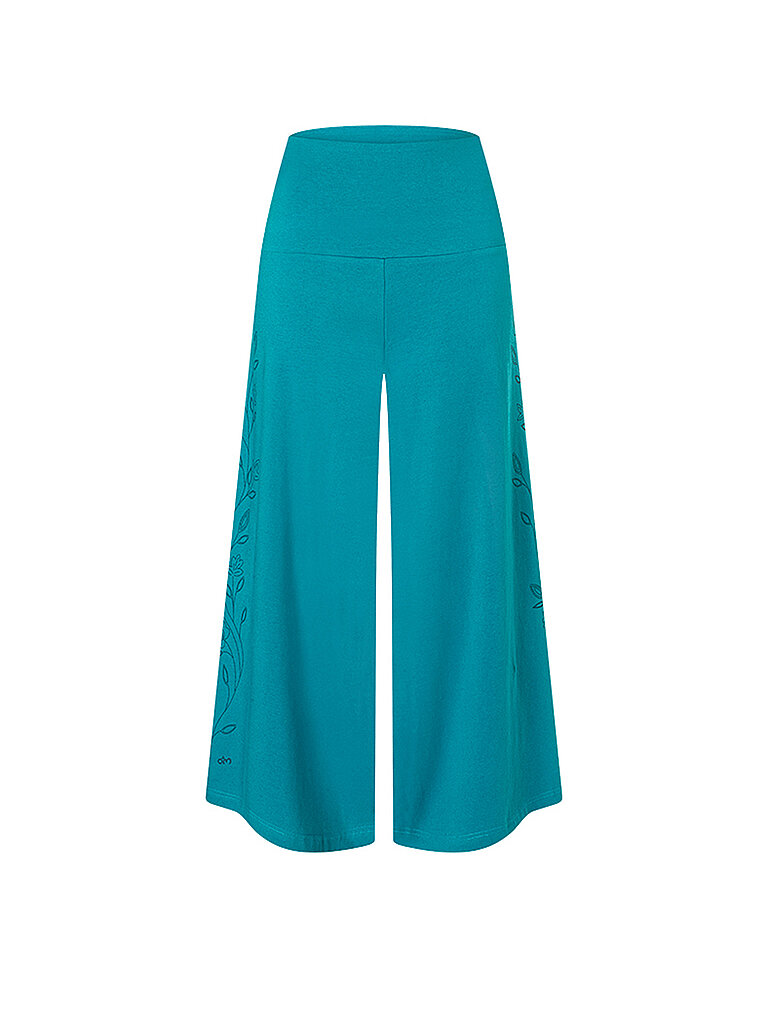 Pantaloni da yoga culotte da donna turchese L