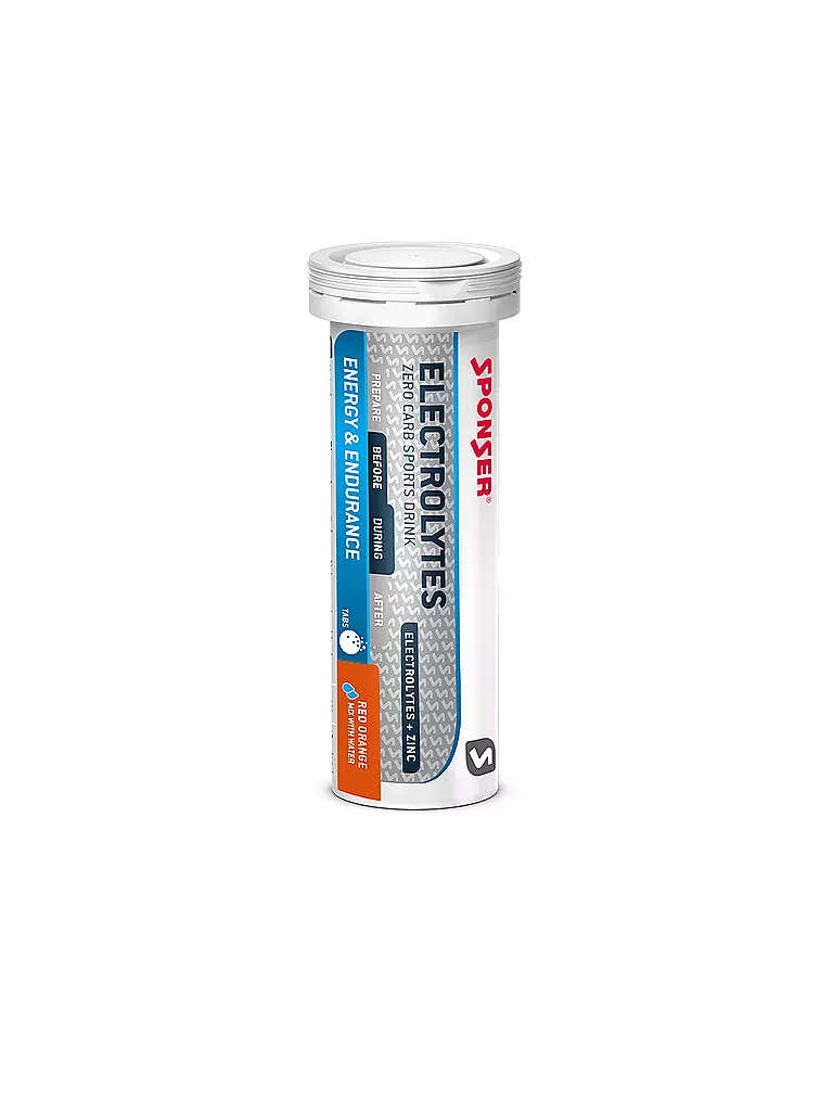 SPONSER | Elektrolyt Tabs Compresse Effervescenti Arancia Rossa, 10 á 4,5 g Compresse | Multicolore