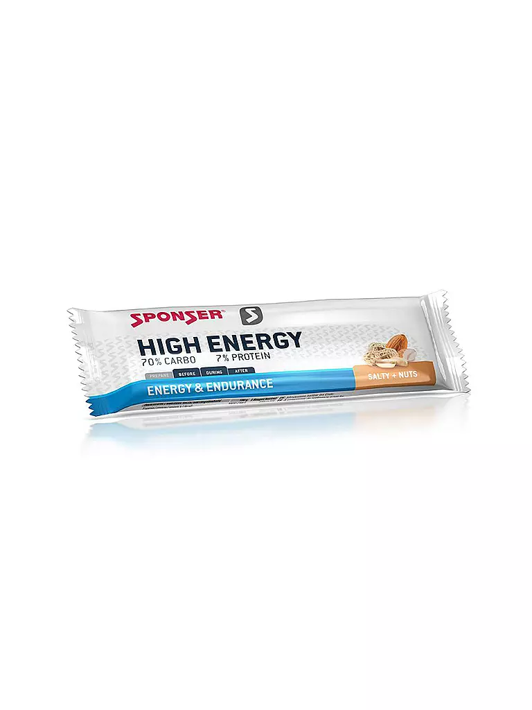 SPONSER | High Energy Bar salty & Nuts, barretta da 45 g | Multicolore