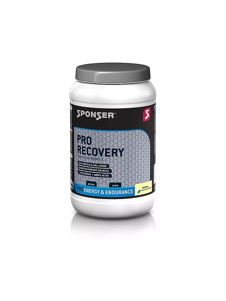 SPONSER | Pro Recovery 50% Proteine / 36% Carbo Vaniglia, barattolo da 900 g | Multicolore