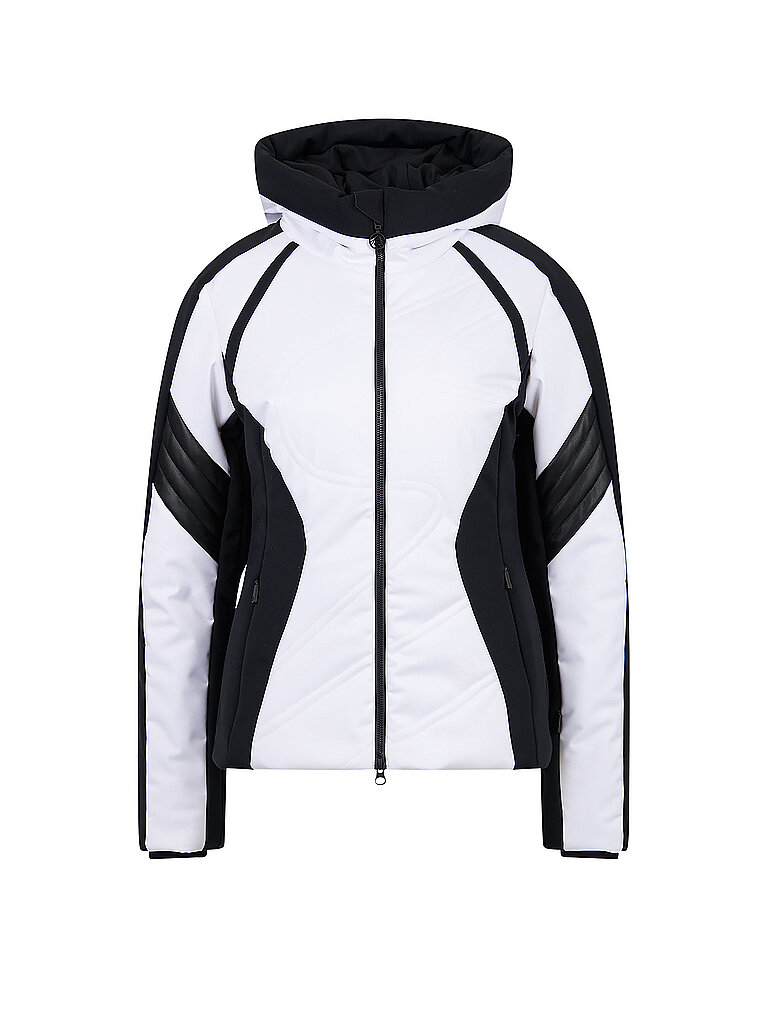 Giacca da sci da donna con ecopelle bianco 44