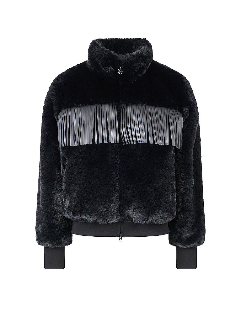 Giacca in peluche da donna nero 40
