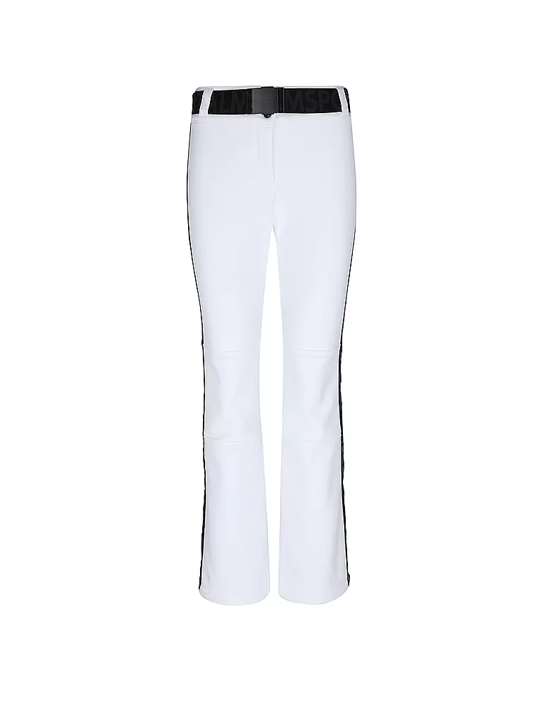 SPORTALM | Damen Ski  Softshell-Hose mit Gürtel | Bianco