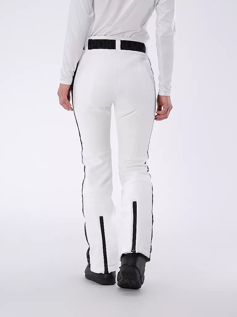 SPORTALM | Damen Ski  Softshell-Hose mit Gürtel | Bianco