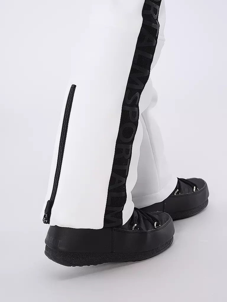 SPORTALM | Damen Ski  Softshell-Hose mit Gürtel | Bianco