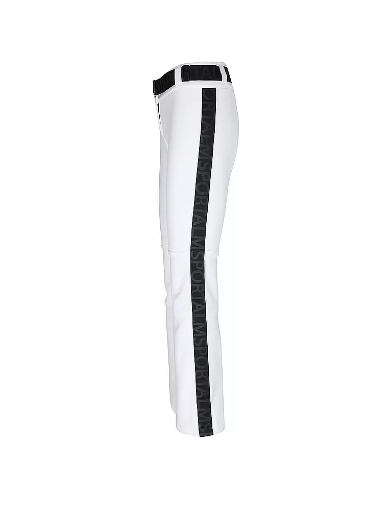 SPORTALM | Damen Ski  Softshell-Hose mit Gürtel | Bianco