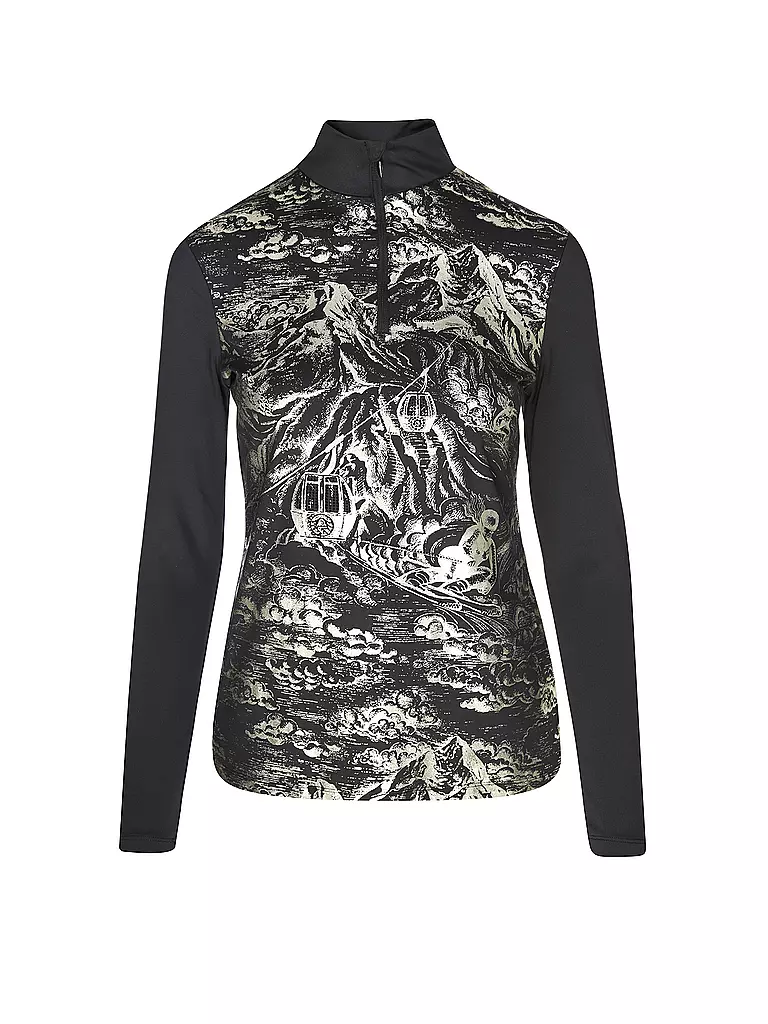SPORTALM | Damen Ski Unterzieh Zipshirt | Nero