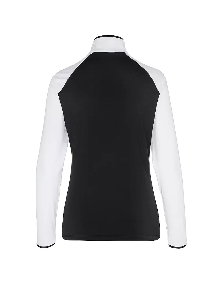 SPORTALM | Damen Unterzieh Zipshirt mit Folien-Print  | Nero