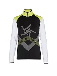 SPORTALM | Damen Unterzieh Zipshirt mit Folien-Print  | Giallo