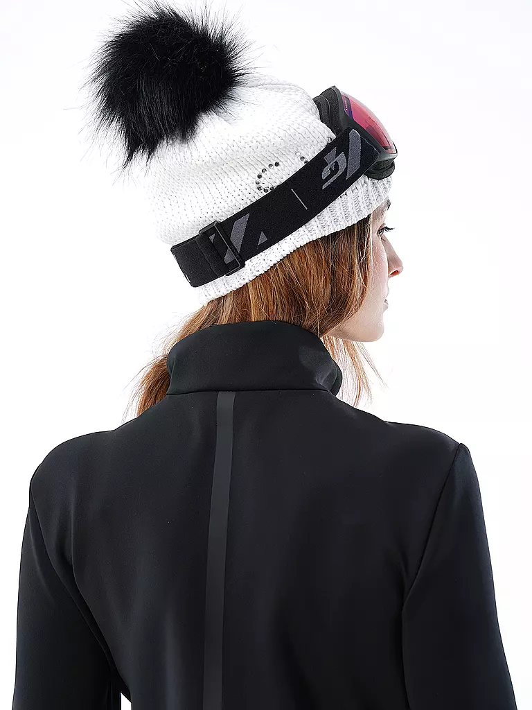 SPORTALM | Damen Unterziehjacke mit Leo-Dessin  | Nero