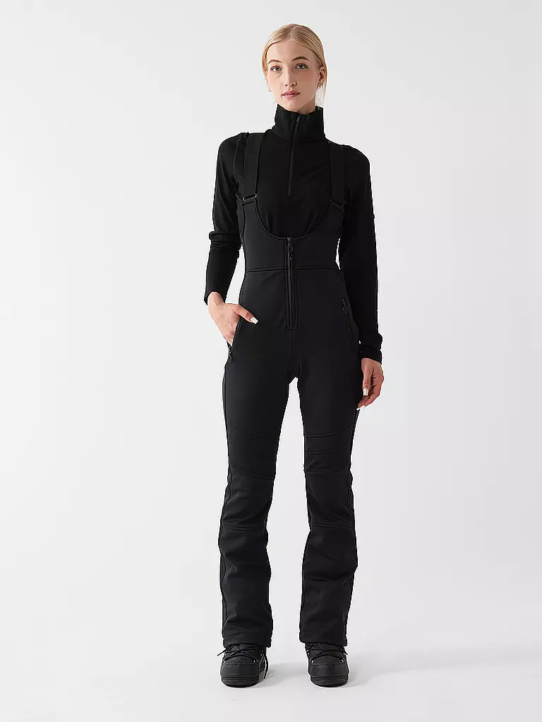 SPORTALM | Pantaloni da sci da donna con bretelle | Nero