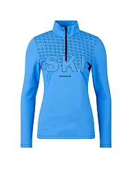 SPORTALM | Zipshirt intimo da donna con stampa a lamina accattivante | Blu