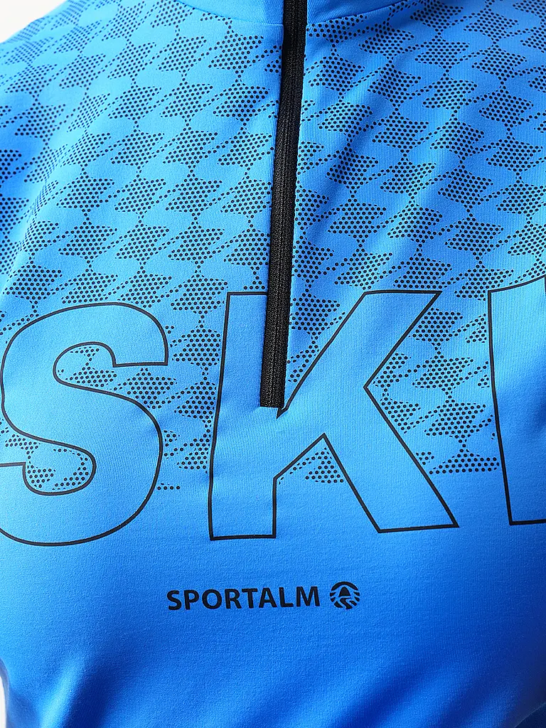 SPORTALM | Zipshirt intimo da donna con stampa a lamina accattivante |