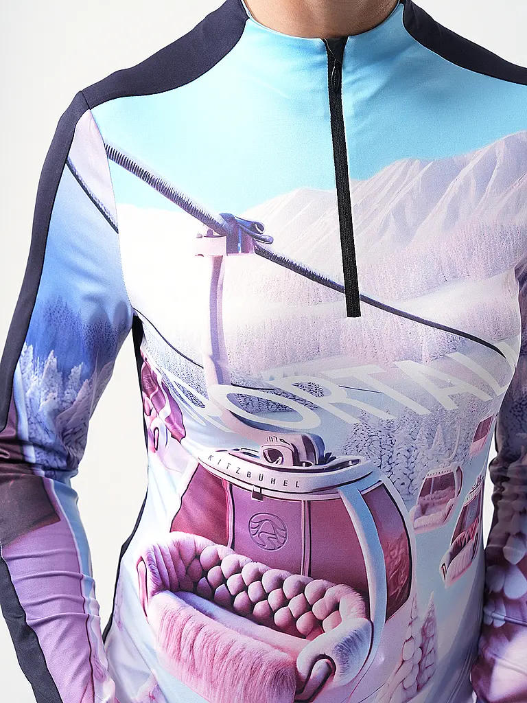 SPORTALM | Zipshirt intimo da donna con stampa esclusiva |