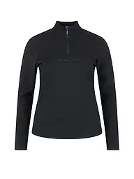 SPORTALM | Zipshirt intimo da donna in pile sottile | Nero
