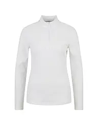 SPORTALM | Zipshirt intimo da donna in pile sottile | Bianco