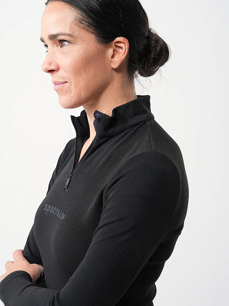 SPORTALM | Zipshirt intimo da donna in pile sottile |