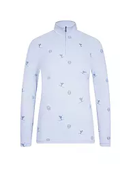 SPORTALM | Zipshirt intimo da sci da donna | Blu chiaro