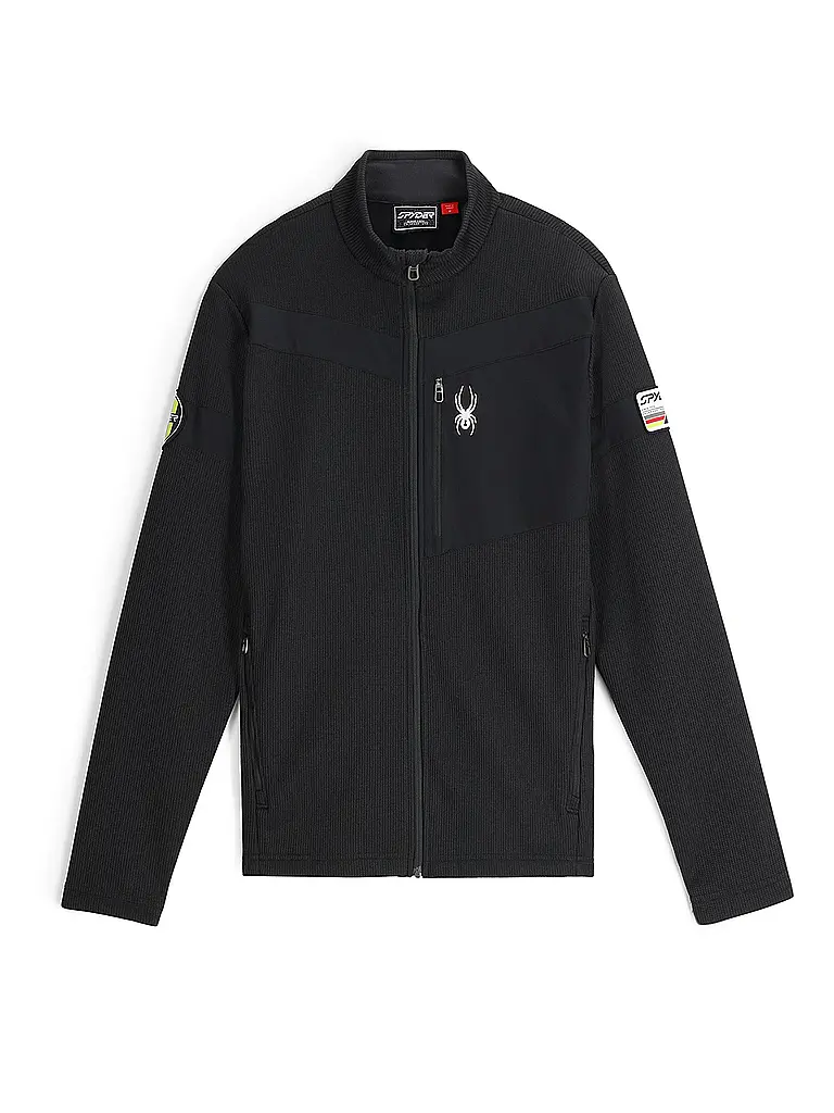 SPYDER | Giacca in pile da uomo Wengen Bandit | Nero