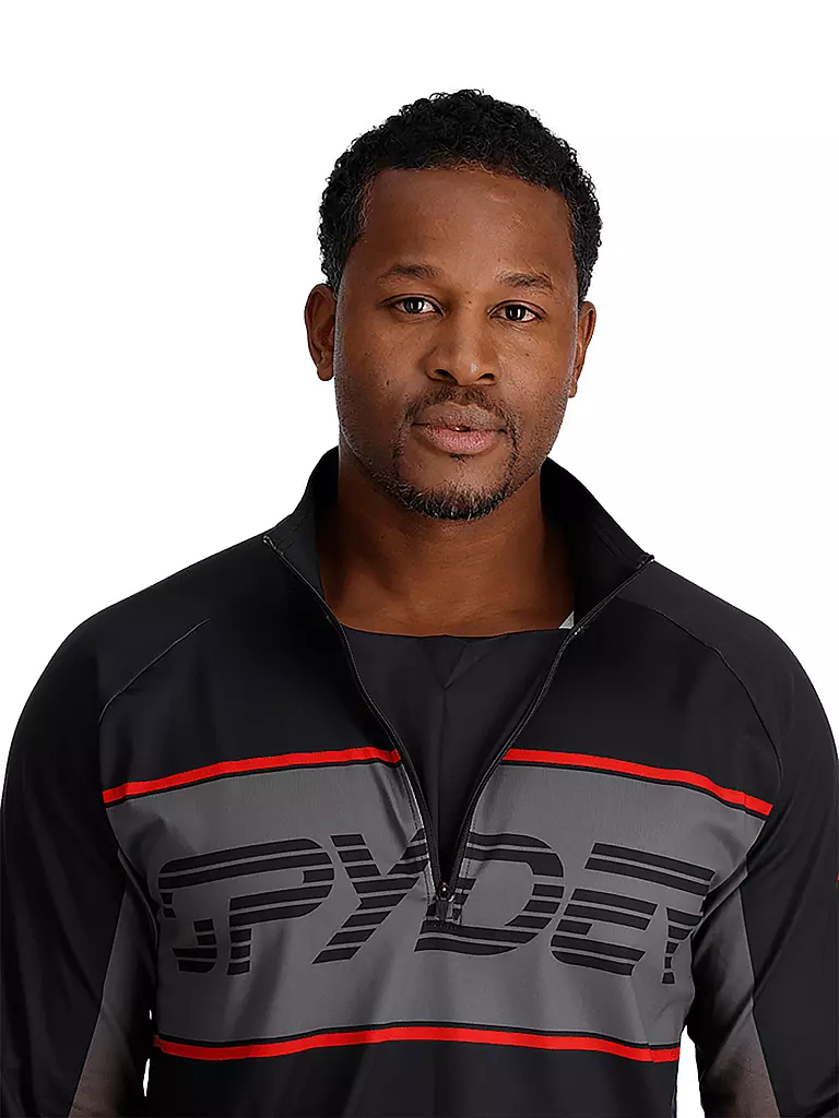 SPYDER | Herren Unterzieh Zipshirt Paramount | Nero