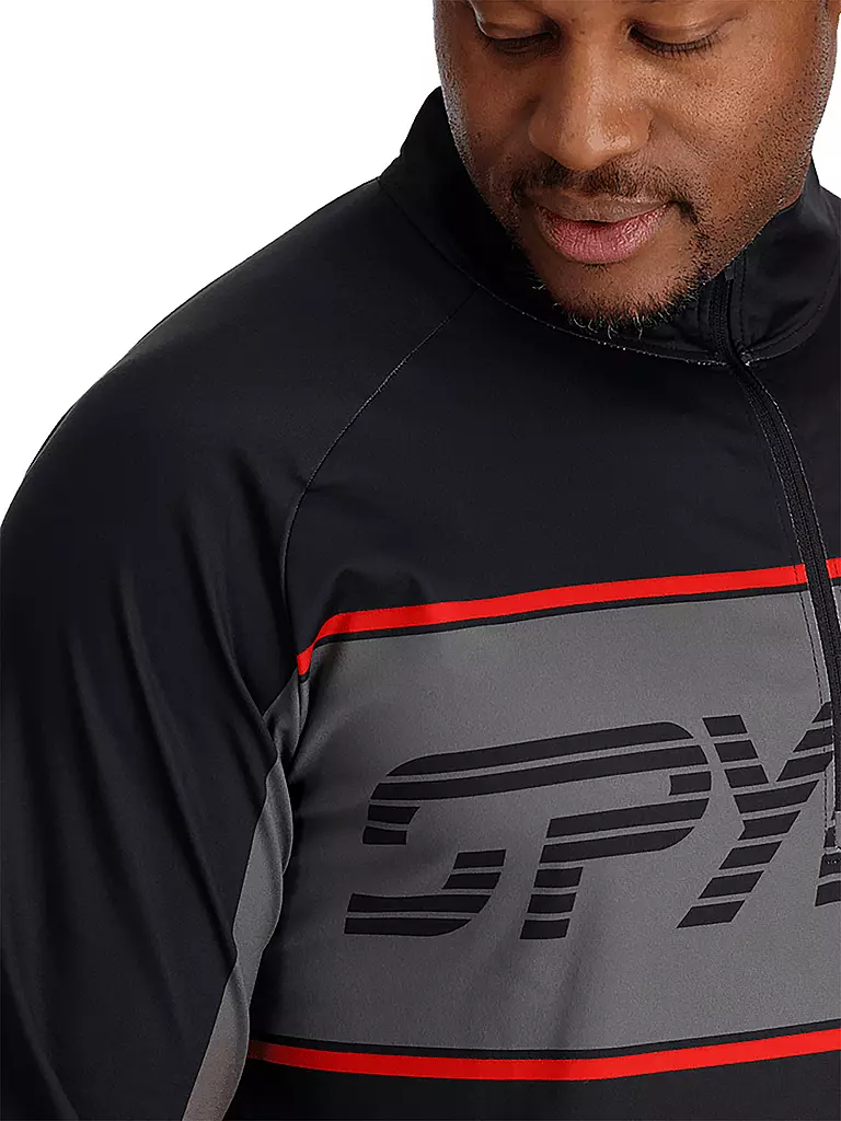 SPYDER | Herren Unterzieh Zipshirt Paramount | Nero