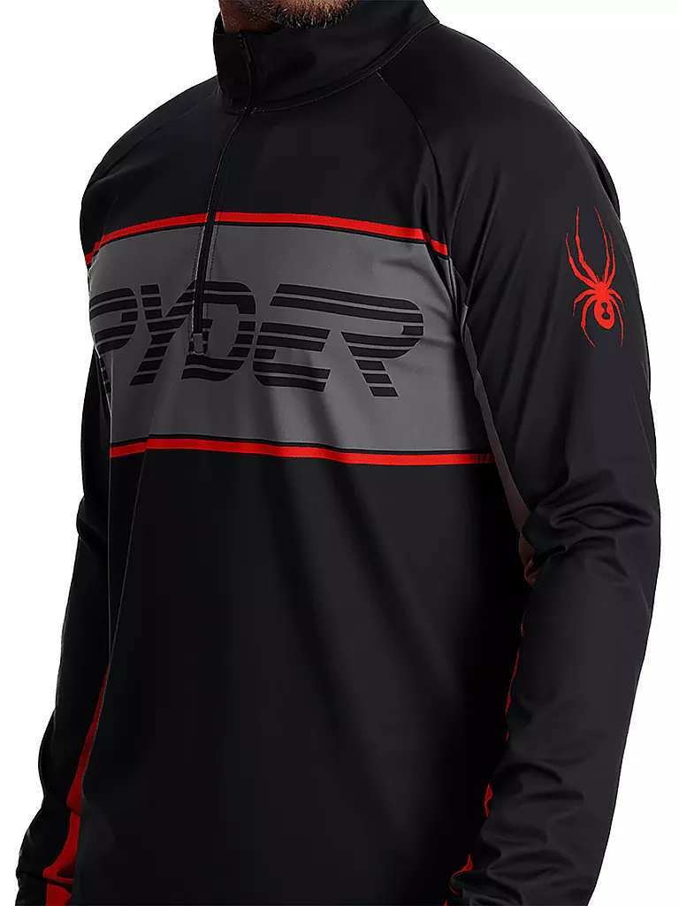 SPYDER | Herren Unterzieh Zipshirt Paramount | Nero