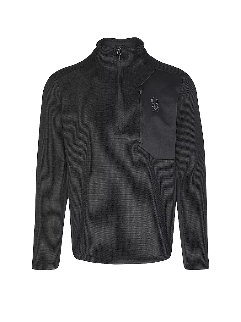 SPYDER | Pullover da uomo con 1/2 zip BANDIT | Nero