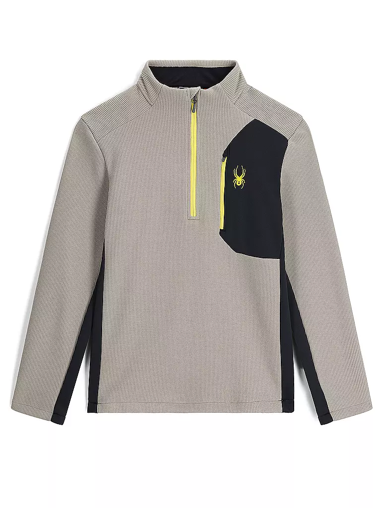 SPYDER | Pullover da uomo con mezza zip BANDIT | Grigio chiaro