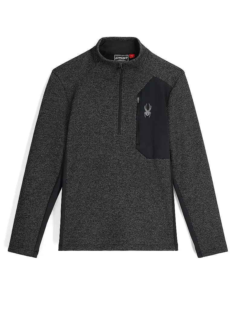 SPYDER | Pullover da uomo con mezza zip BANDIT | Grigio