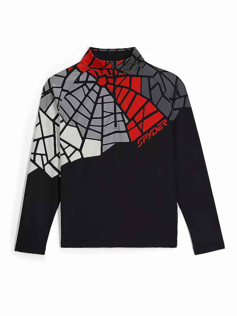 SPYDER | Zipshirt intimo da uomo Legacy | Nero