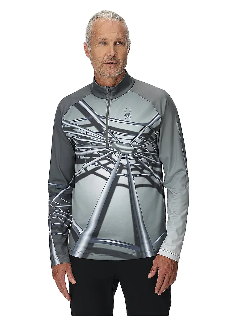 SPYDER | Zipshirt intimo da uomo Legacy | Grigio