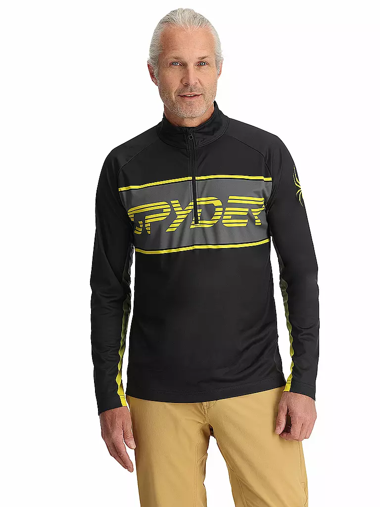 SPYDER | Zipshirt intimo da uomo Paramount | Giallo
