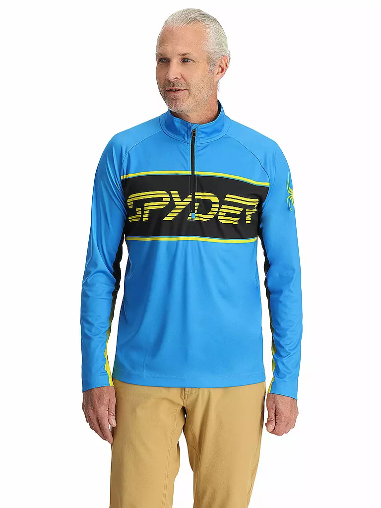 SPYDER | Zipshirt intimo da uomo Paramount | Blu