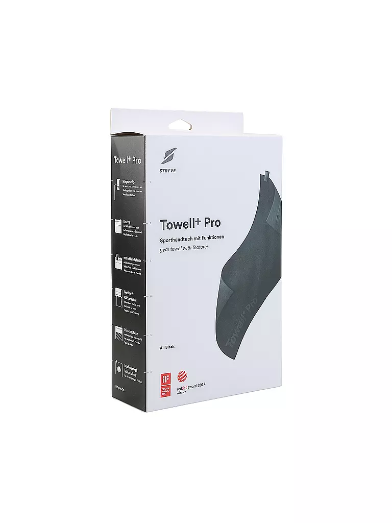 STRYVE | Asciugamano magnetico Pro | Nero