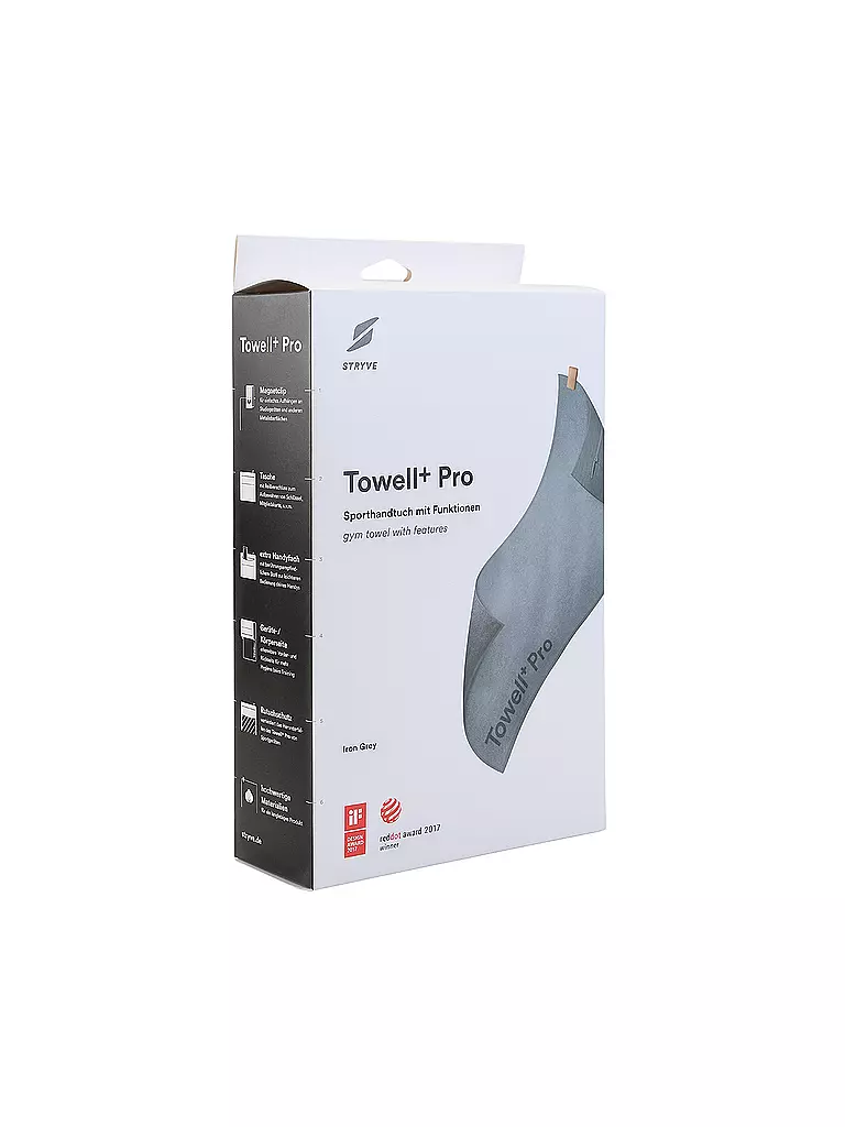 STRYVE | Asciugamano magnetico Pro | Grigio