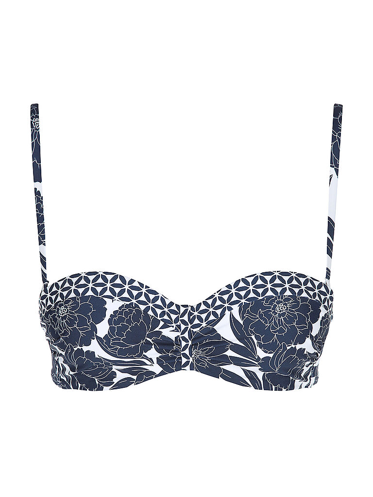 Bikinioberteil da donna con ferretto a fascia blu 38D
