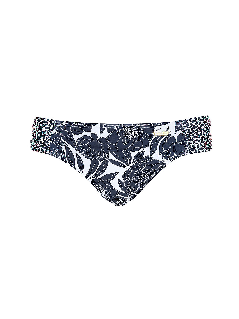 Slip bikini da donna con arricciatura blu 34