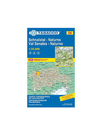 TABACCO | Carta escursionistica 04, Val Senales/Val Senales, Naturno/Naturno 1:25.000