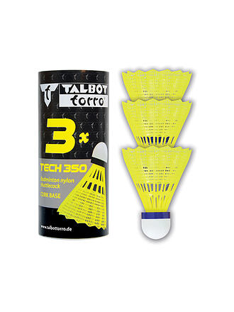 TALBOT TORRO | Volani da badminton Tech 350, confezione da 3