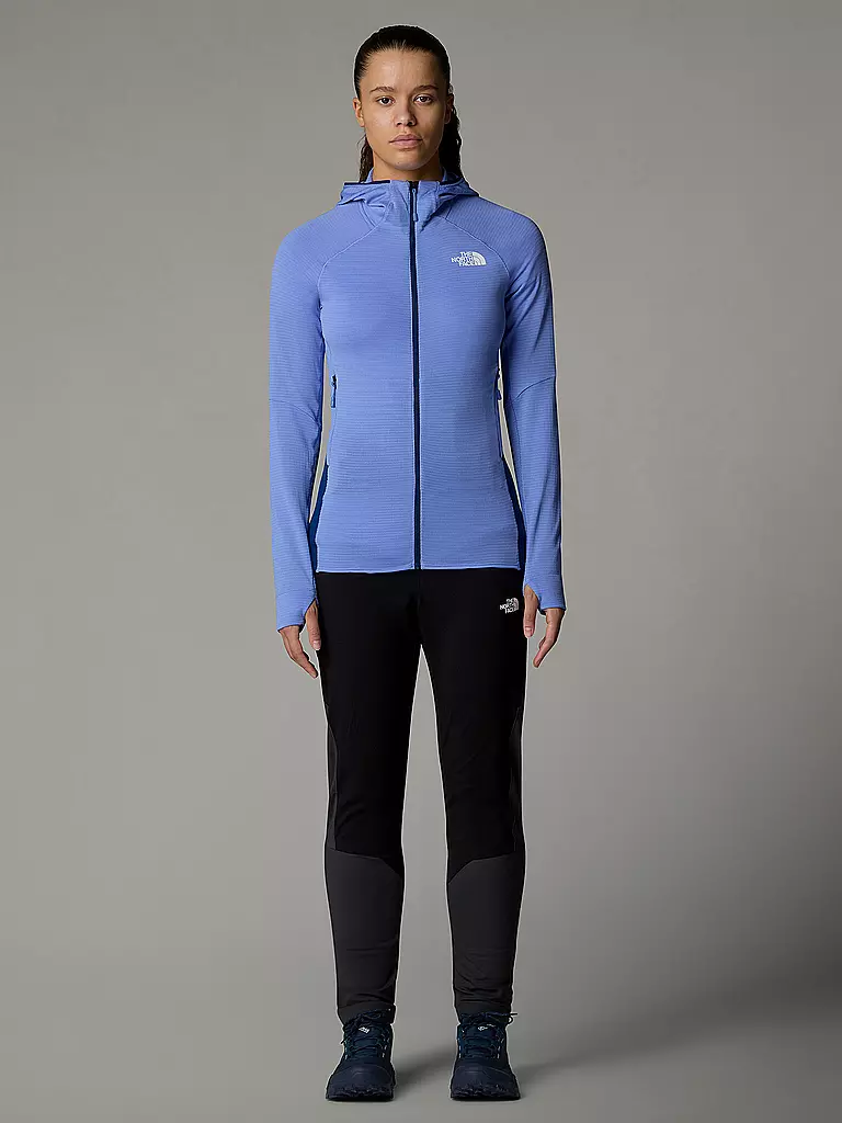 THE NORTH FACE | Giacca in pile da donna Bolt Polartec® Power Grid™ con cappuccio | Blu chiaro