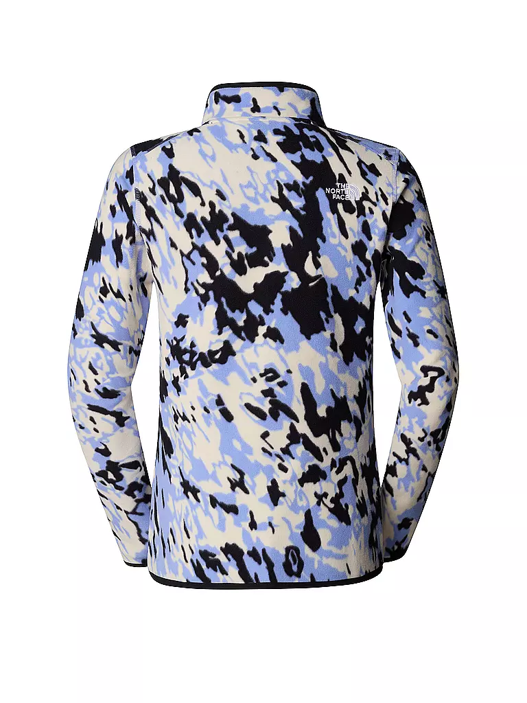 THE NORTH FACE | Zipshirt da donna in pile Glacier Printed | Blu chiaro
