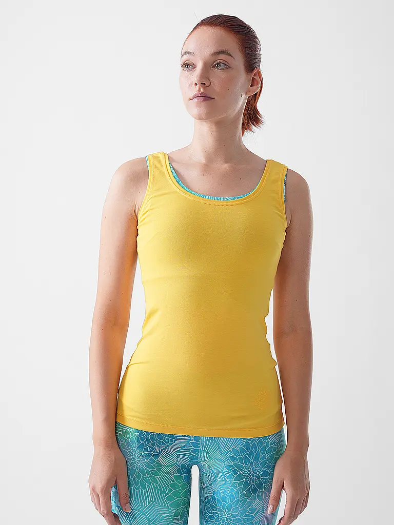 THE SPIRIT OF OM | Canotta da yoga Satti da donna | Giallo