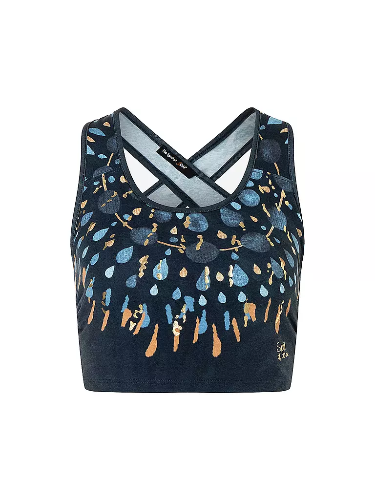 THE SPIRIT OF OM | Damen Yoga Bra Magic | Blu scuro